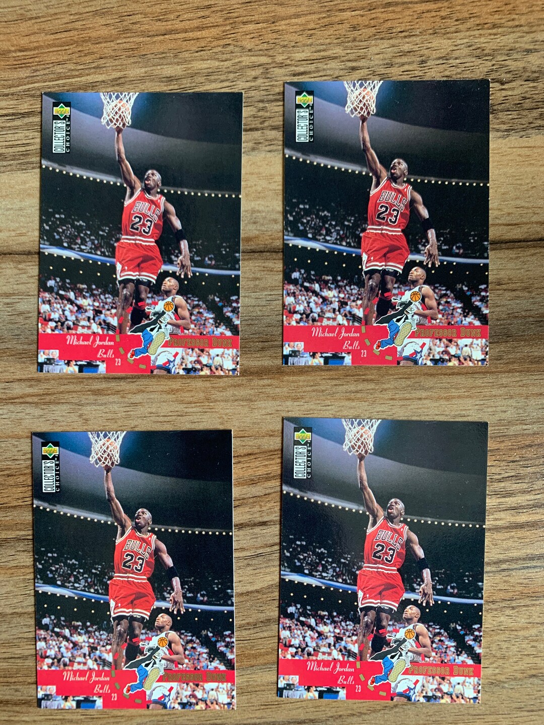 Four Michael Jordan Cards. Upper Deck 1995 Collector's Choice
