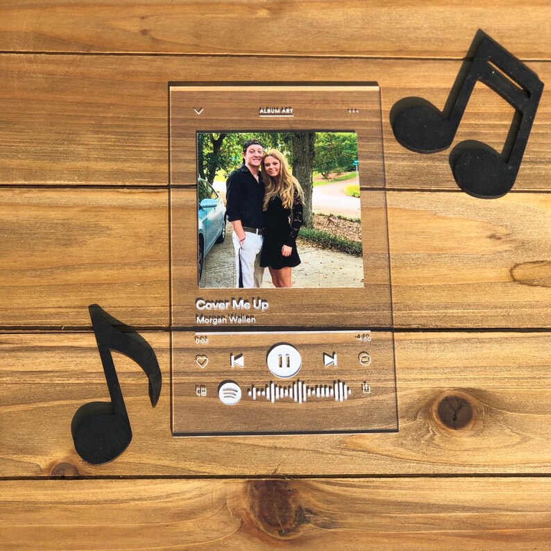 Acrylic Spotify Song Plaque with Code Etsy