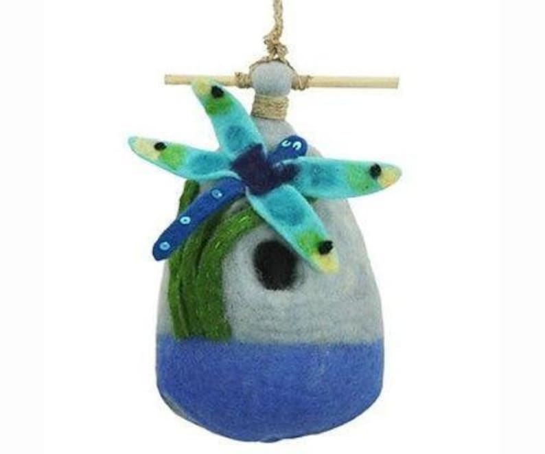 Big Dragonfly !!! Felt Birdhouse Sale