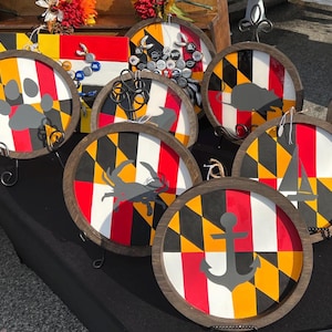 Maryland Flagge/Krabbe