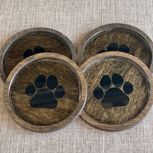 Paw Print Coasters