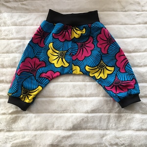 Sarouel en wax , pantalon ample pour bébé fille ou garçon image 2