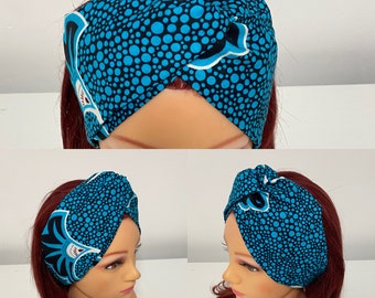 Bandeaux cheveux croisés en wax avec élastique, headband