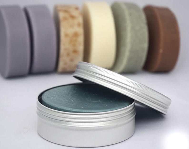 Aloe Vera & Avocado Butter Shampoo Bar, Zero Waste, ganz natürlich mit Tussah-Seide Bild 1