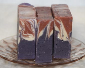 Lavender Goat Milk Soap - Calming Scent, Silk Lather, Natural Clay Color
