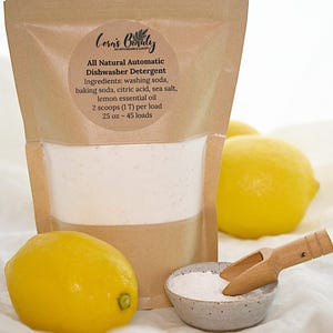 Eco-Friendly Dishwasher Soap - 5 Natural Ingredients, Zero Plastic, 45+ Loads