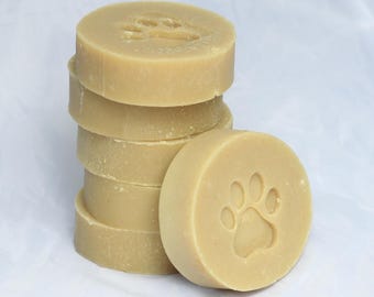 Gentle Dog Shampoo Bar, Natural Oatmeal and Goat Milk Soap for Sensitive Skin