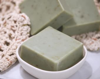 Patchouli Cedar Sage Goat Milk Soap - Organic Sage, Silk, Natural Woody Aroma