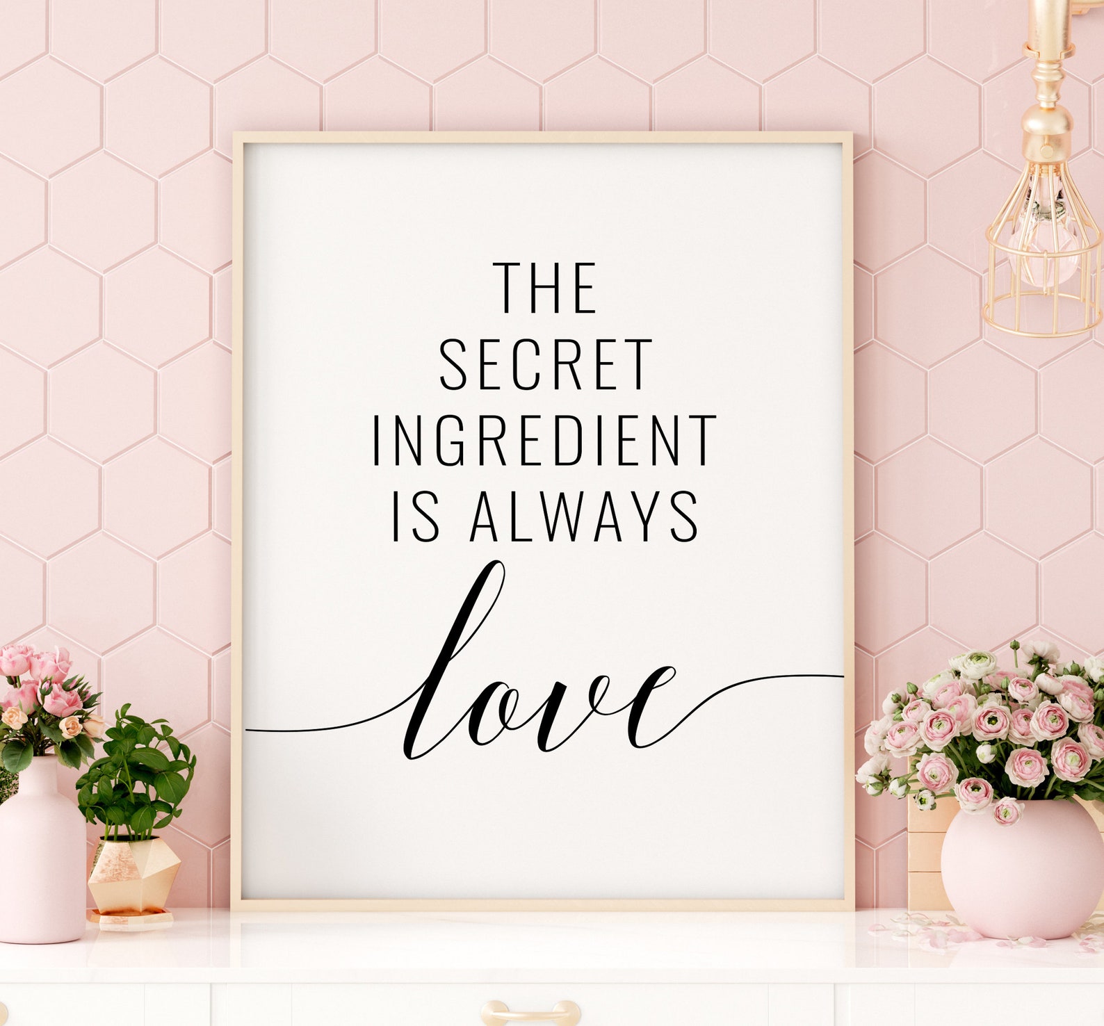 The Secret Ingredient is Always Love Printable Art Romantic Etsy