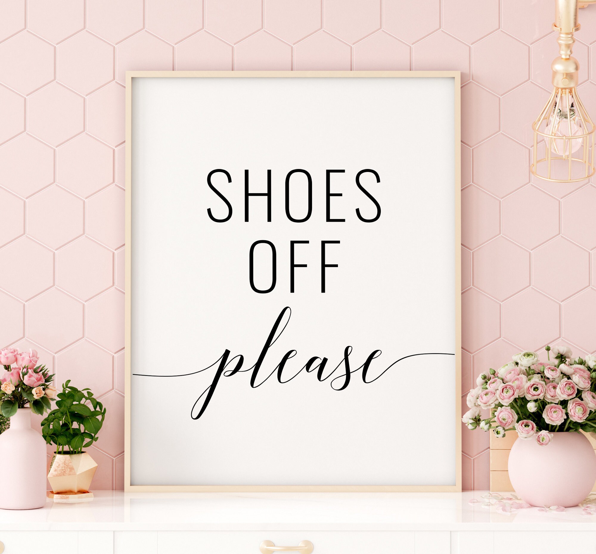 Shoes Off Please Printable Art Remove Your Shoes Sign - Etsy España