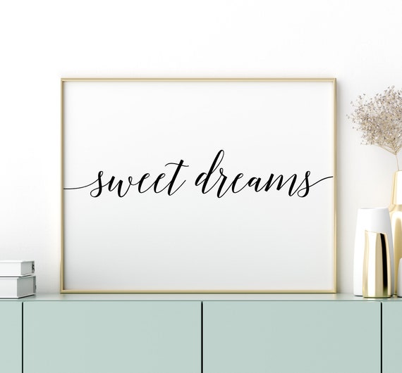 Sweet Dreams Printable Art Baby Nursery Sweet dreams pillowcases | Etsy