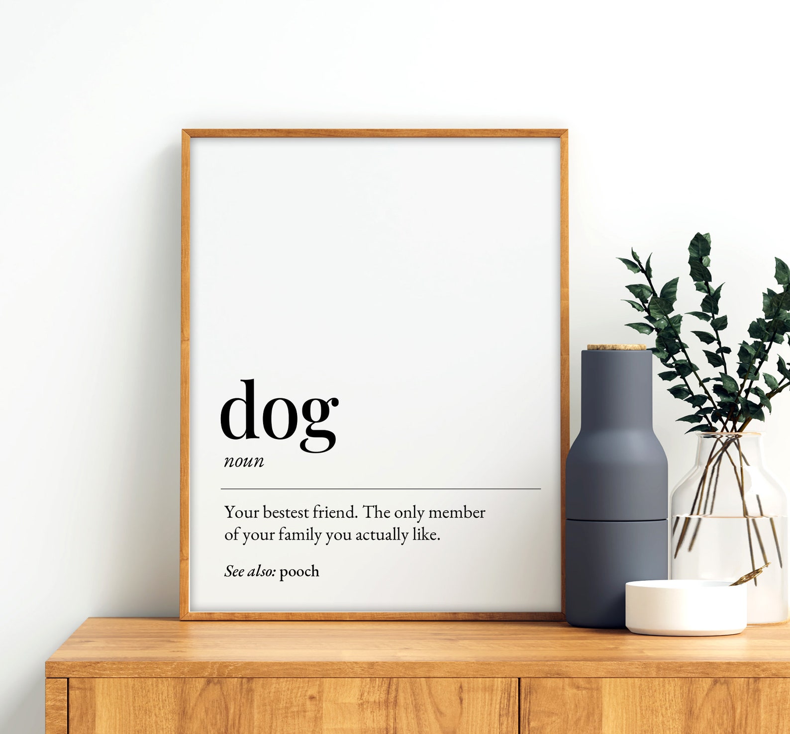 Dog Definition Printable Art Dog Quote Print Home Decor Dog Etsy