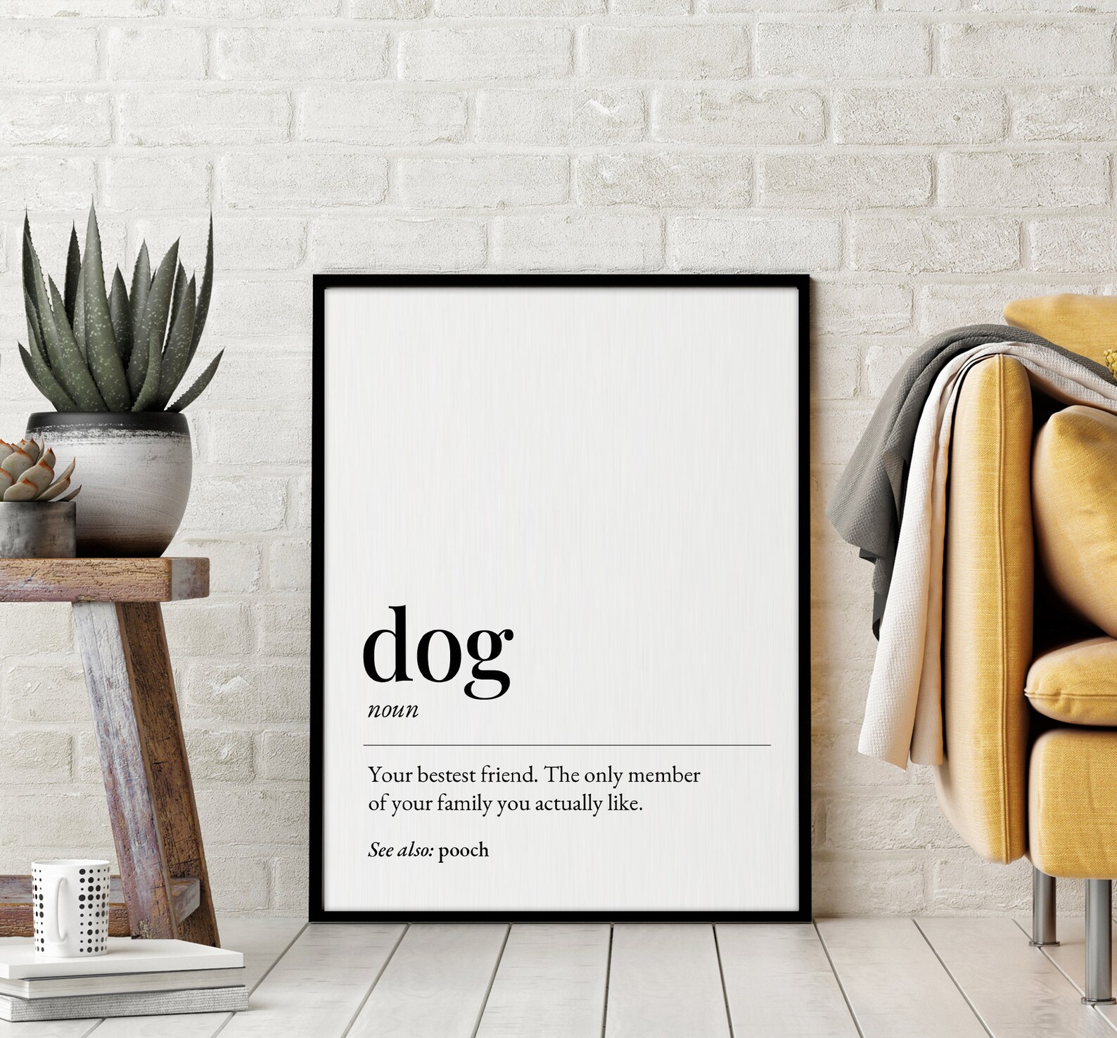 Dog Definition Printable Art Dog Quote Print Home Decor Dog Etsy