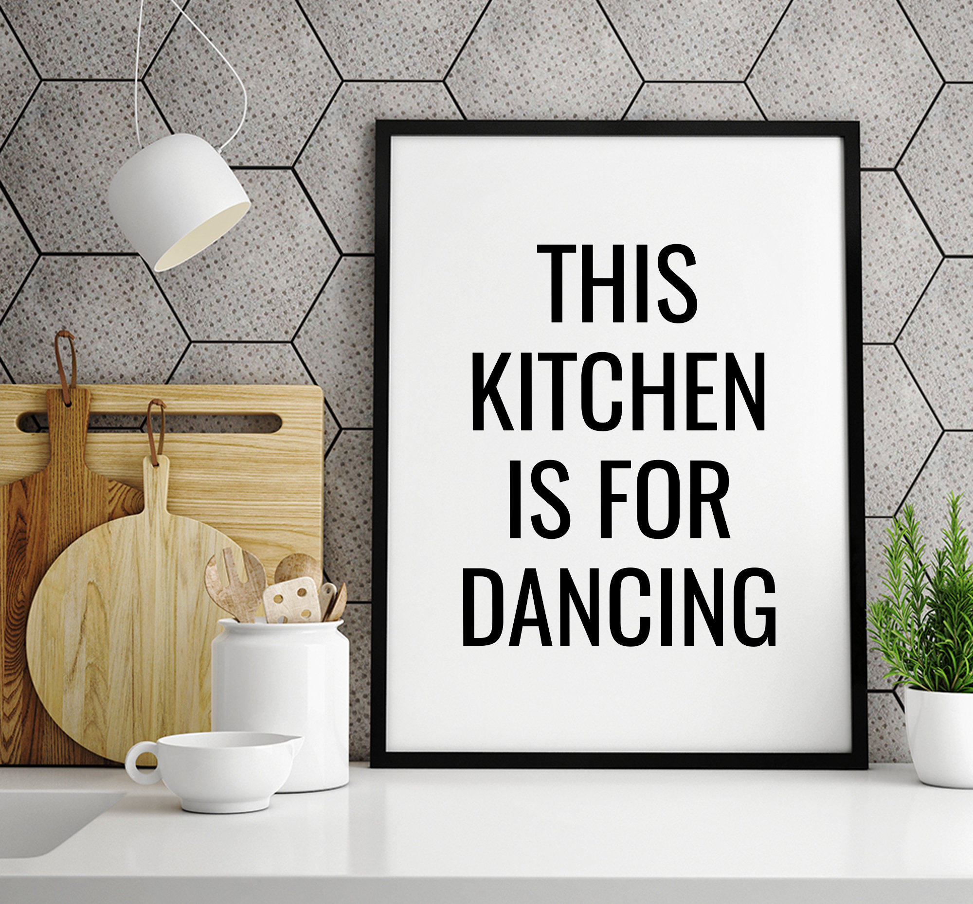 This Kitchen is for Dancing Printable Art Kitchen Quotes Etsy