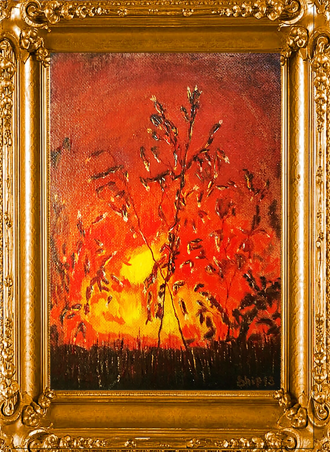 Kansas Sunset Original Painting Kansas Painting Kansas Art Etsy