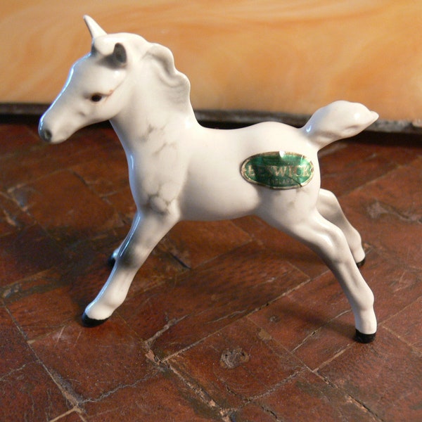 Vintage Beswick Colt White Dapple Gray Foal Filly Horse Figurine Statue Beswick