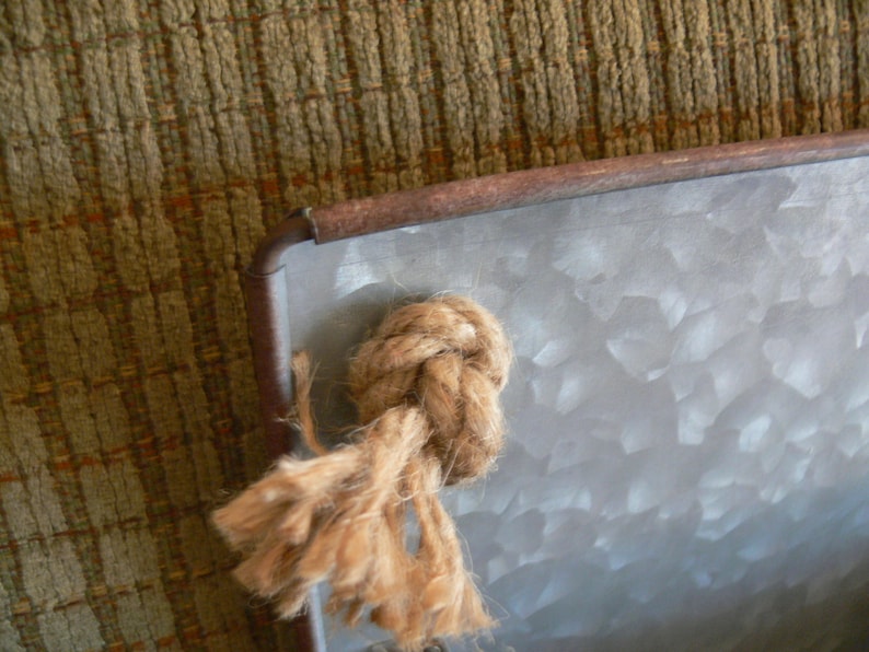 Galvanized Metal Wall Art Farmhouse 2 Pocket Decor Storage 26 Etsy