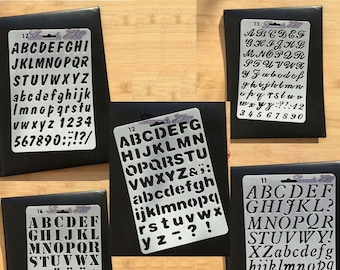 Letter Stencils For Painting Etsy