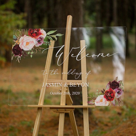 Tableau Mariage Plexi - Mon Panneau de Mariage