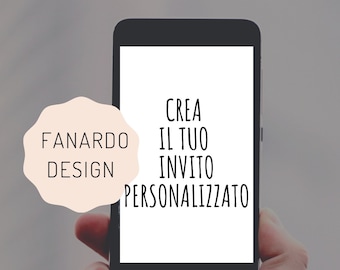 Invito Digitale Per Compleanno, PERSONALIZZATO, PDF FILE Per Whatsapp