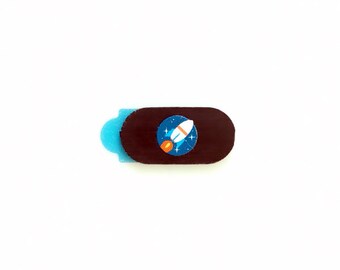 Copertura per webcam di Funsylab per la tua privacy digitale, accessori colorati e divertenti per laptop / tablet - Rocket / Mini