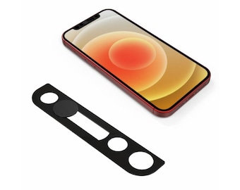 Frontkamera-Abdeckung - Handy Webkamera Abdeckung von Funsylab für Ihre Digitale Sicherheit, buntes und lustiges Handyzubehör | Schwarz