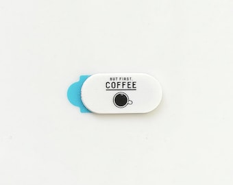 Cover webcam di Funsylab per la tua privacy digitale, accessori colorati e divertenti per laptop / tablet / Ma primo caffè / Mini