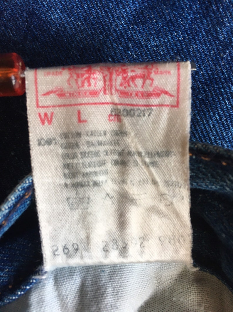 LEVIS 630 / W30L36 Orange TAB vintage 70/80s Belgium Etsy