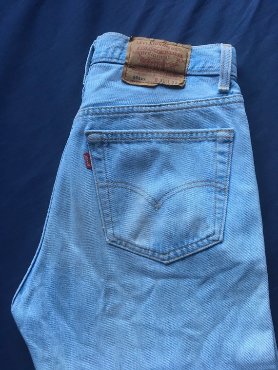LEVIS 501 W31L33 Blue Made in USA Online in India - Etsy