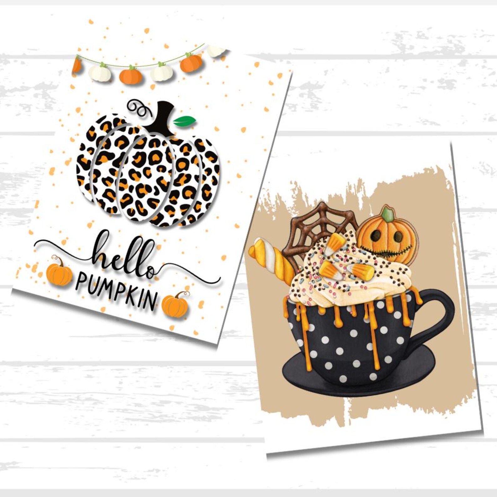 Digital Hello Fall Printable Paper Bundle Printable Fall Paper