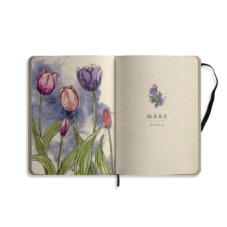 Nachhaltiger A5 Kalender/Terminkalender/Wochenplaner/Taschenkalender/Organizer/Jahresplanner Samaya 2024 Farbe: Poppy White DE/EN Bild 7