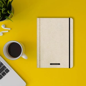 Libreta/diario/cuaderno de notas sostenible tamaño A5 elaborado con papel Sweet Grass de Nari – Easy