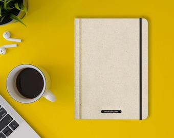 Libreta/diario/cuaderno/bloc de notas sostenible A5 de papel de hierba dulce Nari – Fácil