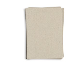 matabooks - A4 Blank Natural Paper/Invitation Cards/Wedding Stationery/Paper Sheets made from sustainable grass paper 300 g/m2 – 20 sheets