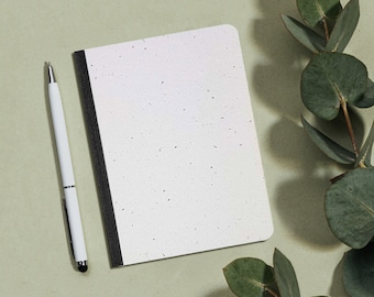 Sustainable A6 notebook/diary/journal/writing pad made of grass paper - Seed book - Easy