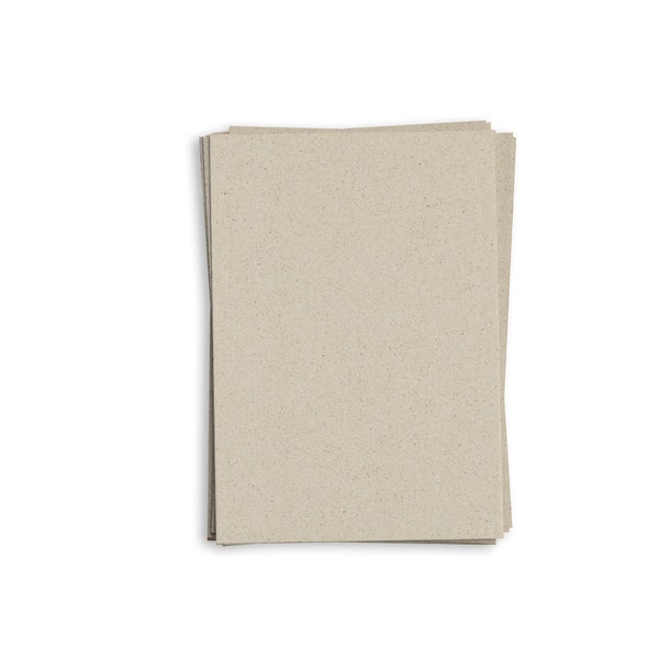 matabooks - A3 Blanko Postkarten/Naturpapier/Einladungskarten/Hochzeitspapeterie/Papierbögen aus nachhaltigem Graspapier 300 g/m2 – 10 Blatt