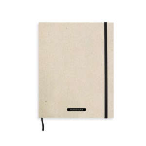 Cuaderno/diario/cuaderno/cuaderno/cuaderno/bloc de notas A5 sostenible hecho de papel de hierba - Folleto suizo - Fácil