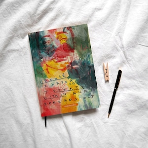 matabooks – Sustainable A5 Notebook/Sketchbook/Diary/Bullet Journal/Writing Book made of Grass Paper – Jana Color: Vivid Splash