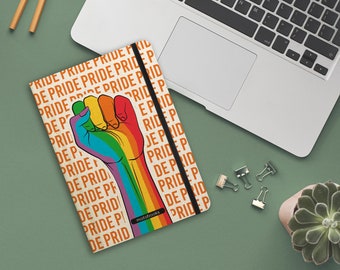 Libreta/diario/bloc de notas sostenible A5 de papel de hierba dulce. Colección Pride Nari – Healing (punteado).