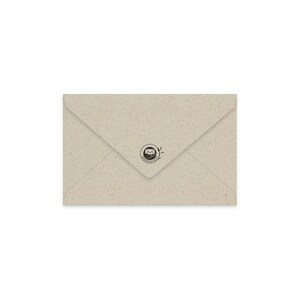 matabooks - Kuverts/Briefumschläge C6 aus Graspapier mit nassklebend ideal für Hochzeit (Natur/Beige)