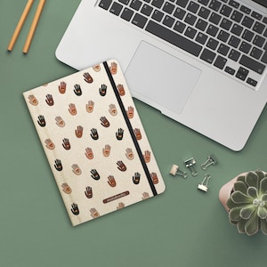 Cuaderno/diario/diario/libro de escritura/bloc de escritura sostenible A5 hecho de papel de hierba dulce Pride Collection Nari - Inclusividad (punteado)