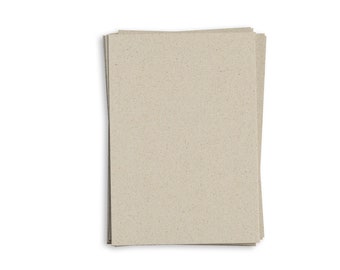 matabooks - A6 blank postcards/natural paper/invitation cards/wedding stationery/paper sheets made from sustainable grass paper 200 g/m2 - 75 sheets