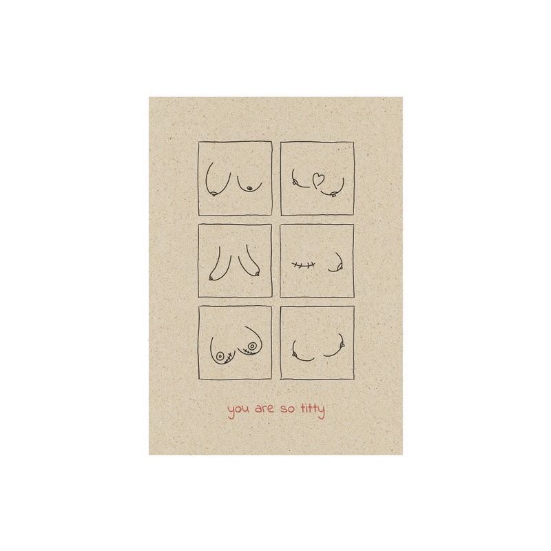 Titty calendar etsy