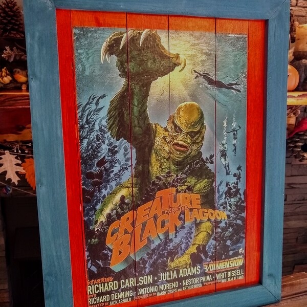 Creature from the Black Lagoon Framed Picture 16" x 21"