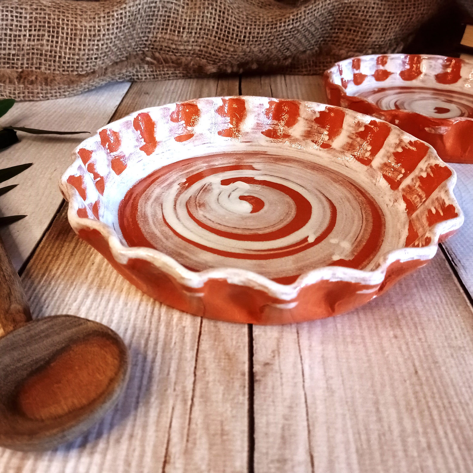 Mini Ceramic tart pan handmade tart pan pie pan pie dish Etsy