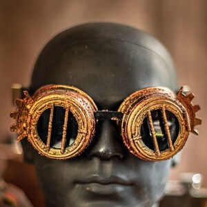 Gafas Steampunk para hombre y mujer - Gafas de sol retro para steampunk  Outfit I Cyberpunk Burning Man, Carnaval, Halloween, Accesorios para  Fiesta, Accesorio para Festival y Disfraz de Carnaval : 