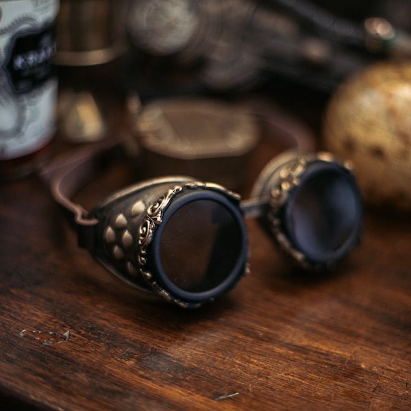 Lunettes steampunk lunettes aviateur lunettes vintage, lunettes victoriennes, lunettes aviateur, lunettes steampunk, lunettes mad max, lunettes cosplay