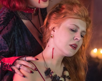 Vampire bite Silicone Prosthetic - Vampire Costume Goth Halloween