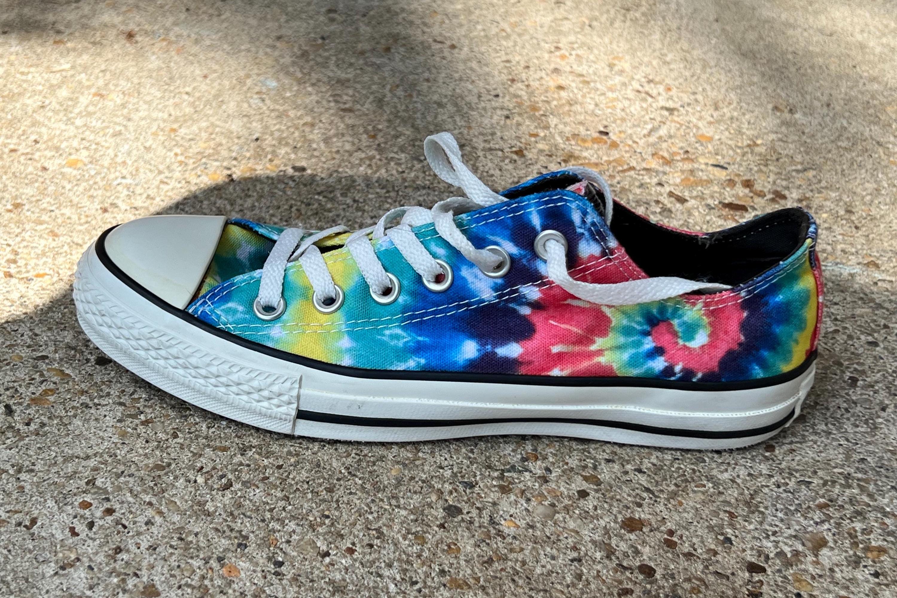 Rare Converse Grateful Dead Tie Dye Floral Low Top Sneakers Men’s 10 2008 Grateful Dead Tie Dye Chuck Taylor All Star Converse circa  main image 3