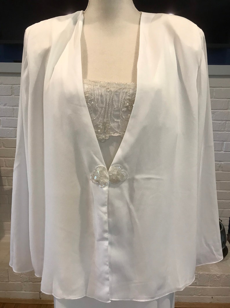 Vintage Ivory Formal Dress Plus Size 22 Wedding Suit Etsy